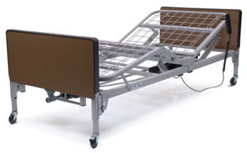 Graham-Field - US0458-RPKGHRA Electric Bed Patriot™ Home Care High-Low 87 Inch Length Grid Sleep Deck 3 Functions 13 to 23-1/2 Inch Height Range