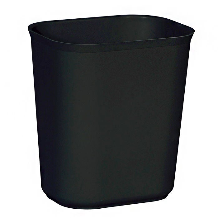 Essendant Co-United Stationers - RCP254100BK Fire-Resistant Trash Can 56 Quart / 14 gal. Black Thermoset Polyester Rectangular