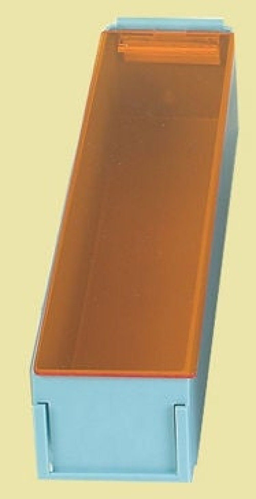 Health Care Logistics - 5312-01B Unit Dose Bin with Lid Light Blue Plastic 2-3/4 X 3 X 11-7/8 Inch