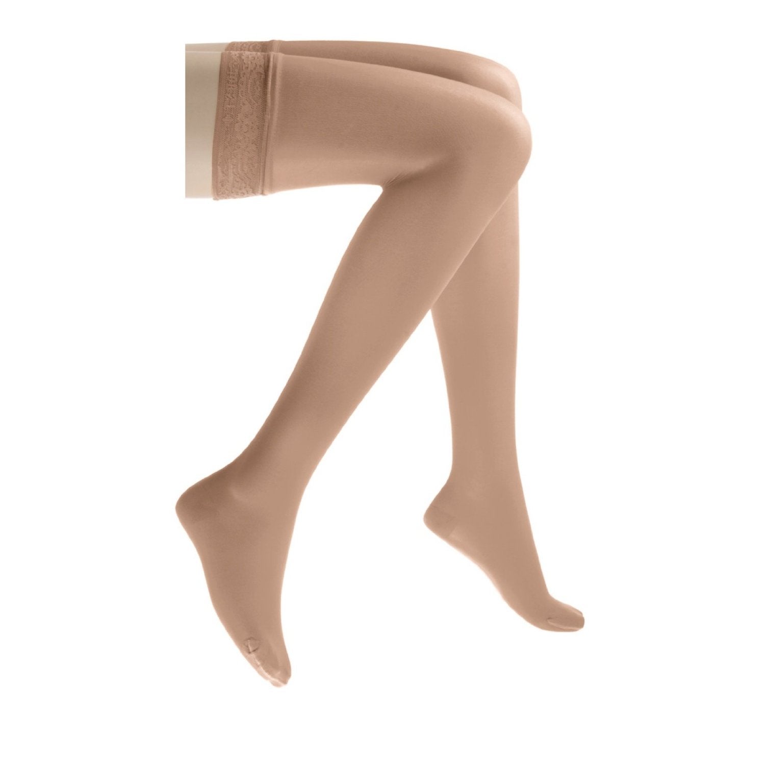 BSN Medical - 119383 Compression Stocking Jobst® Ultrasheer Thigh High Large Suntan Closed Toe