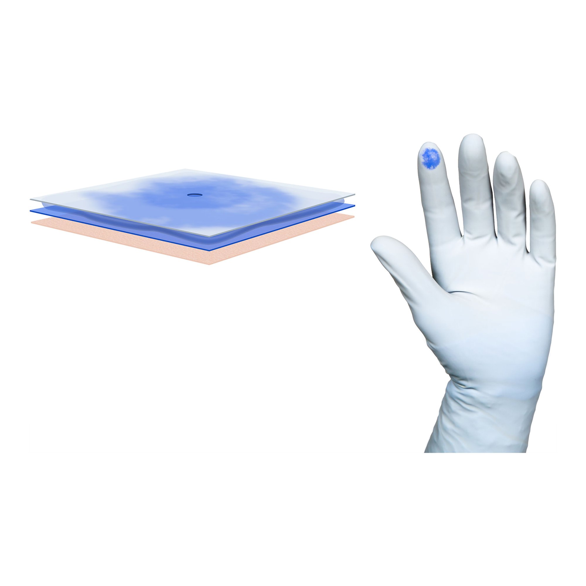 Molnlycke 41675 - Biogel® PI Indicator Polyisoprene Surgical Underglove, Size 7.5, Blue - 50/Box, 200/Case