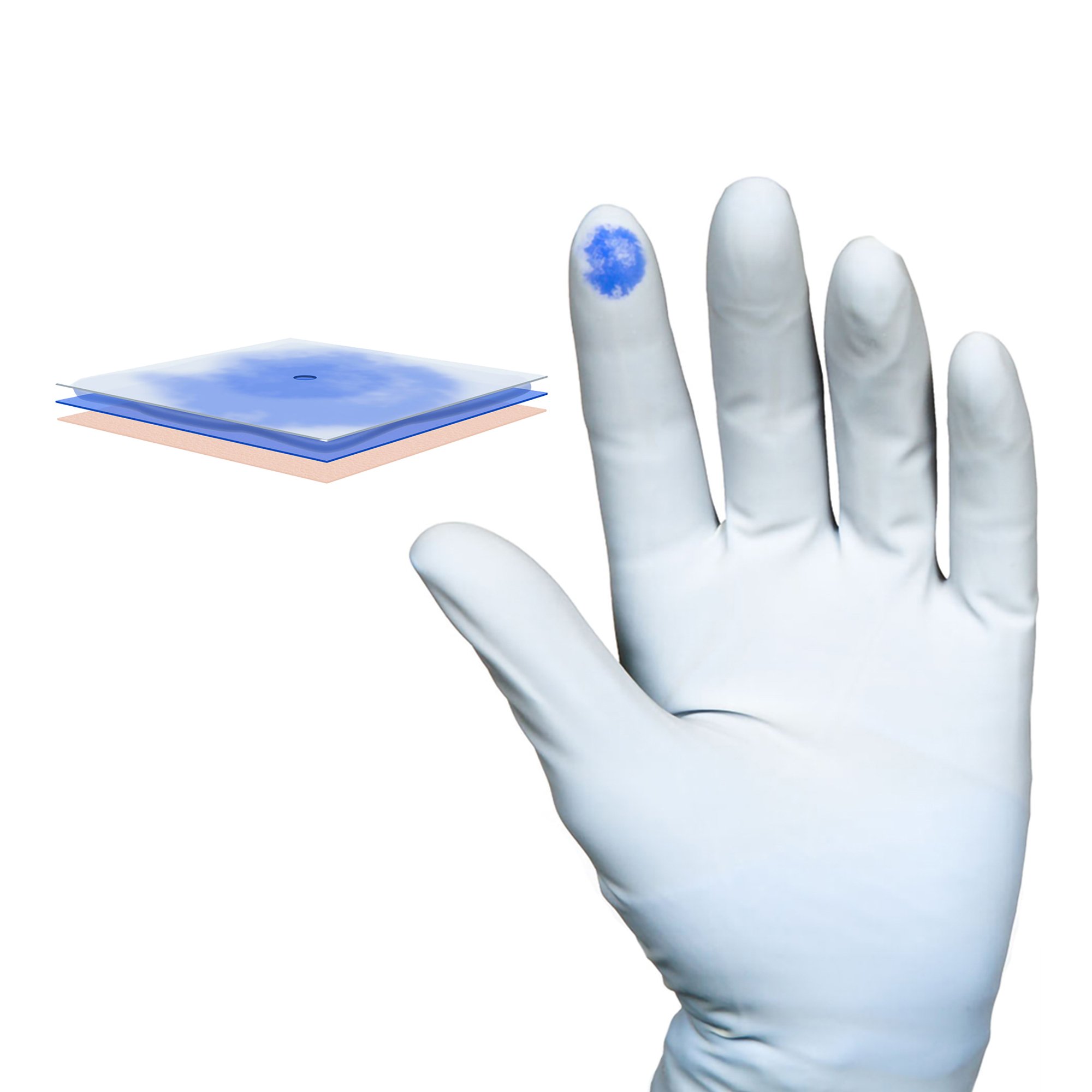 Molnlycke 41690 - Biogel® PI Indicator Underglove™ Polyisoprene Surgical Underglove, Size 9, Blue - 40/Box, 160/Case
