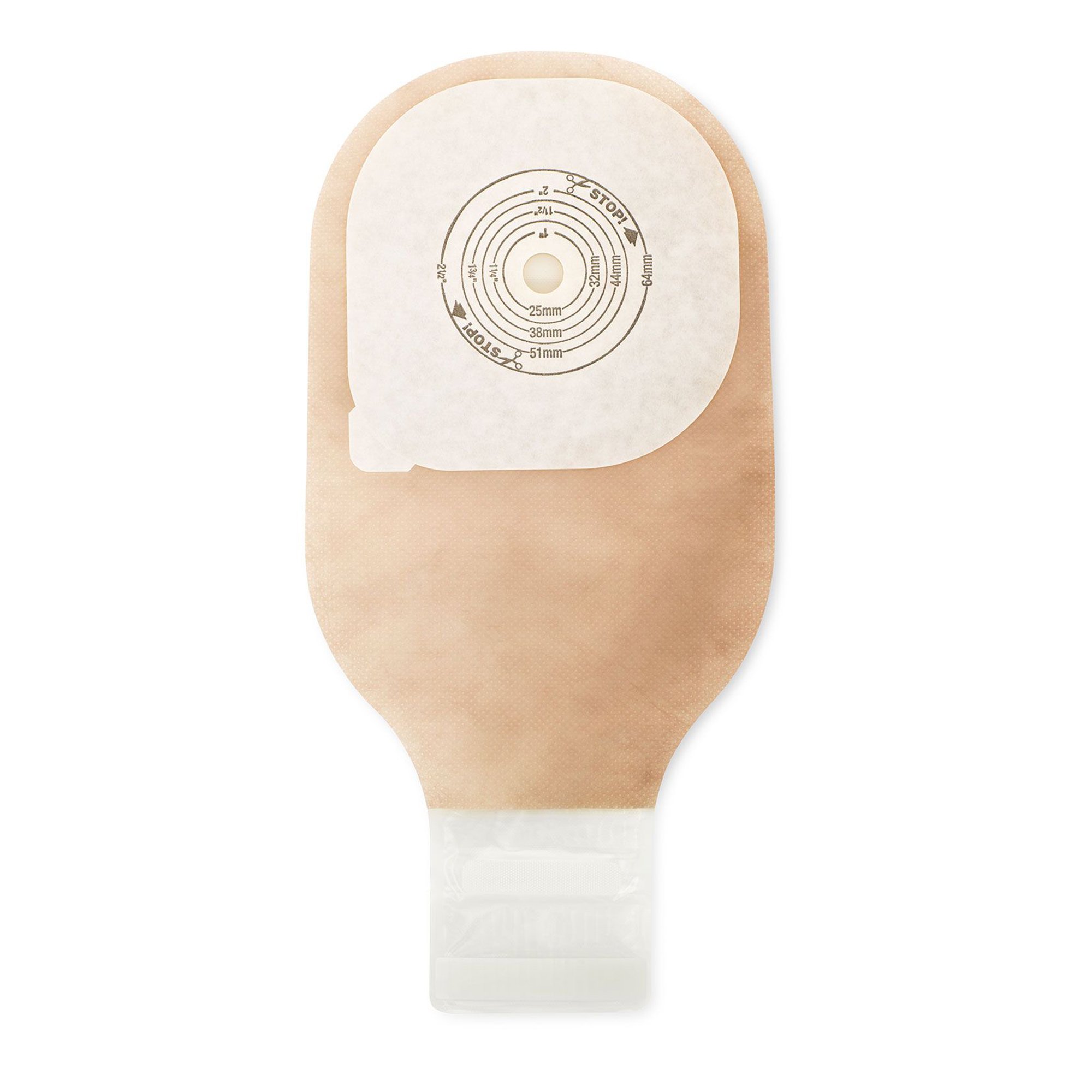 Hollister 88402 - Premier™ One-Piece Transparent Filtered Ostomy Pouch, Cut to fit 75 x 65 mm - 10/Box