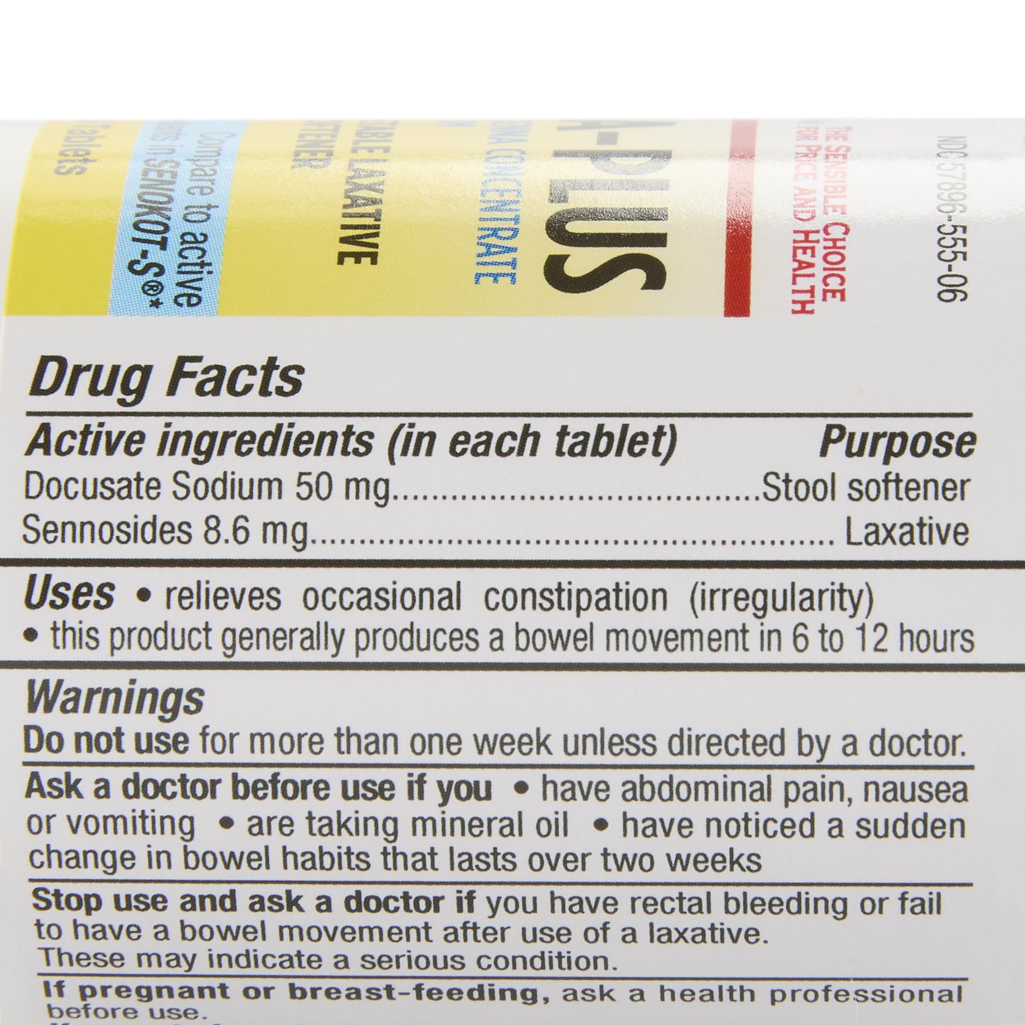 Geri-Care - 455-06-HST Health*Star® Docusate Sodium / Sennosides Stool Softener