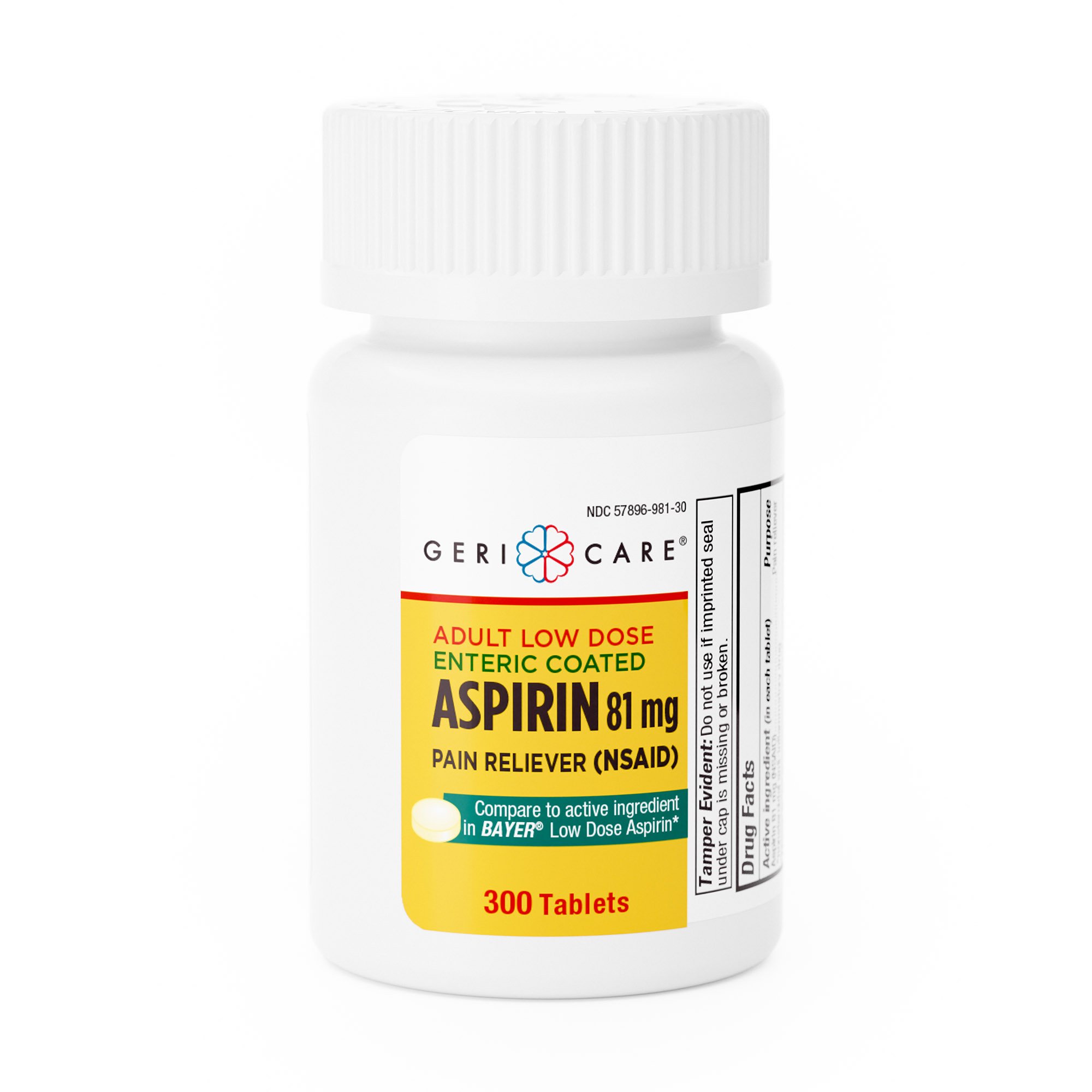 Geri-Care - 981-30-GCP Geri-Care® Adult Low Dose Aspirin Pain Reliever
