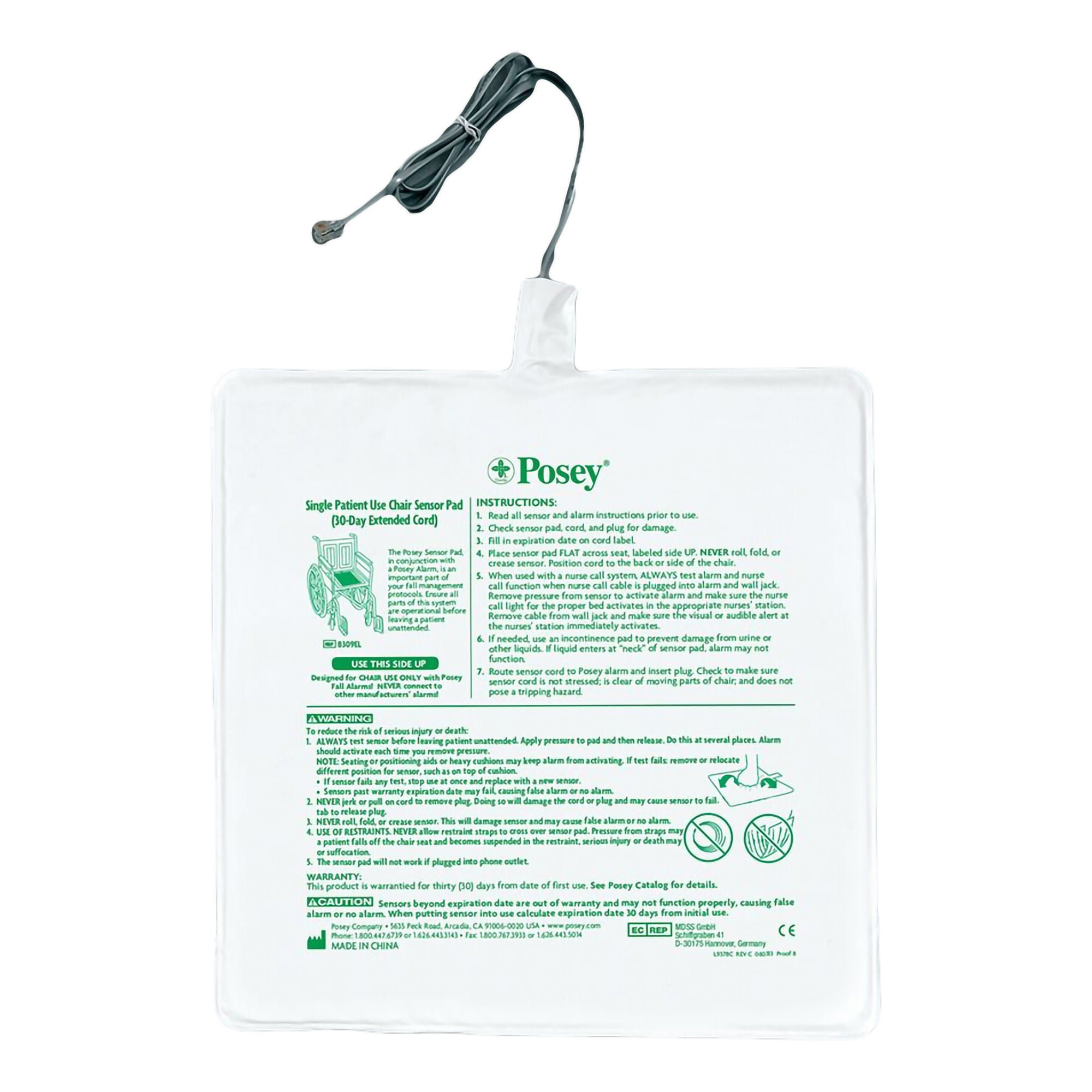Tidi Products - 8309 Fall Management Chair Sensor Pad