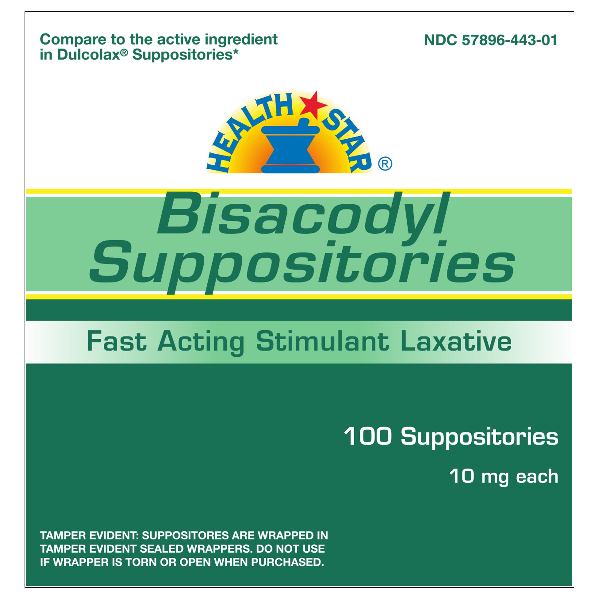 Geri-Care - 444-01-HST Health*Star® Bisacodyl Laxative Suppository