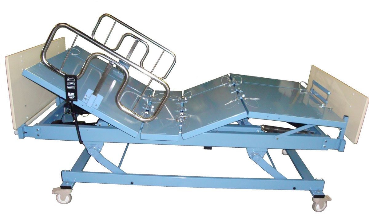 Big Boyz - KP60801 Electric Bed King’s Pride 1000 Bariatric Queen 80 Inch Length Pan Deck 8 Functions 15 to 24 Inch Height Range