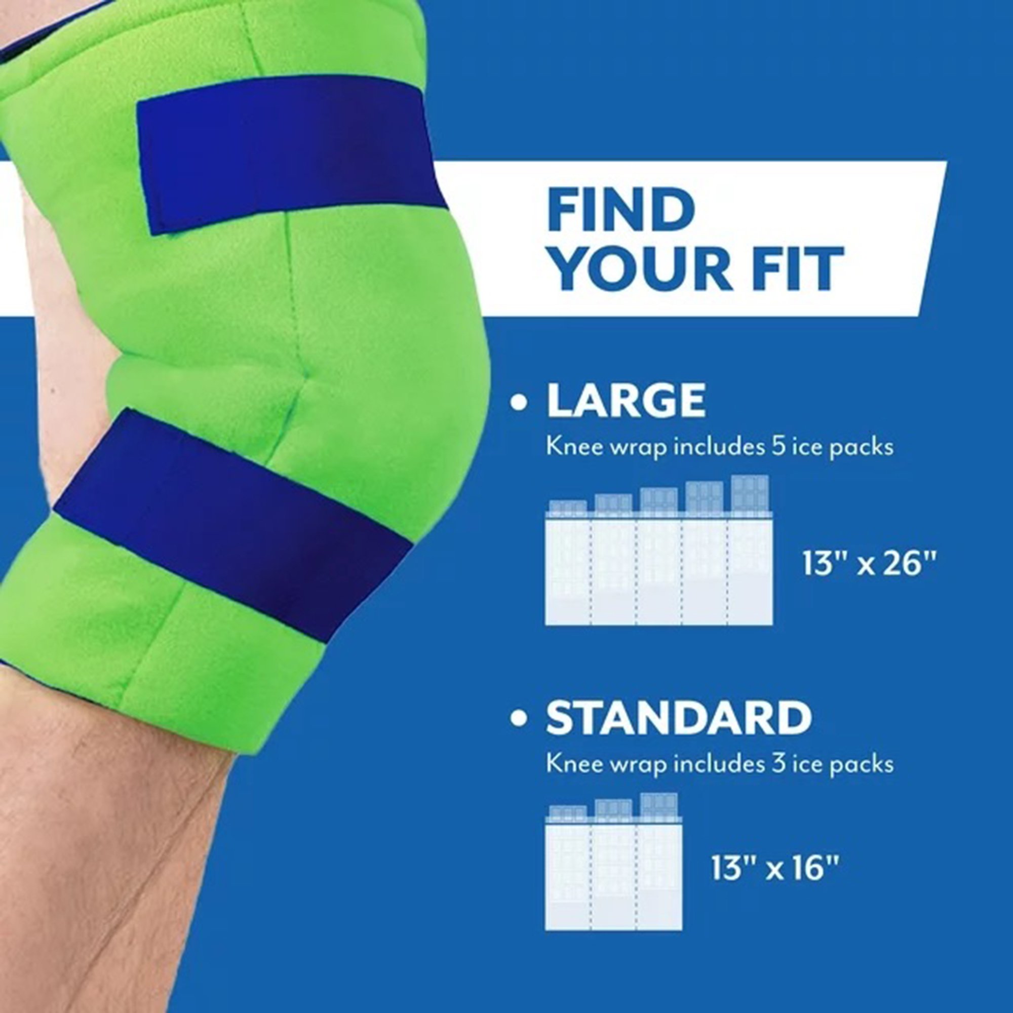 Brownmed 30104 - Polar Ice™ Cold Therapy Knee Wrap, Large - 1/Pack