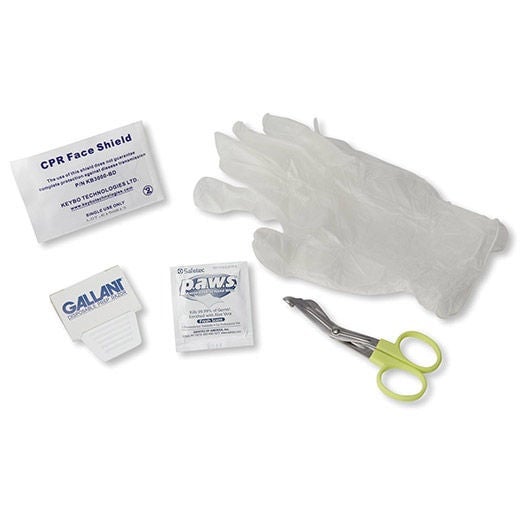Zoll Medical - 8900-0807-01 AED Accessory Kit Shears, Disposable Prep Razor, Bio-barrier Face Shield, Antimicrobial Wipe, Dry Towel AED Plus, CPR-D Electrode Pads