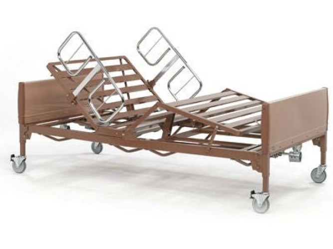Invacare - BAR600IVC Electric Bed Bariatric 88 Inch Length Slat Deck 6 Functions 14 to 22 Inch Height Range