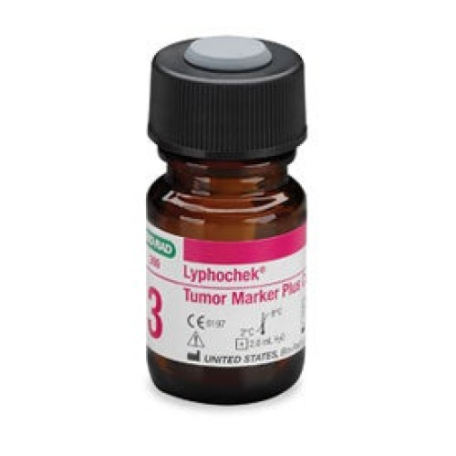Bio-Rad Laboratories - 369 Immunoassay Control Lyphochek® Tumor Marker Plus Cancer Antigen / Tumor Marker Assays Level 3 6 X 2 mL