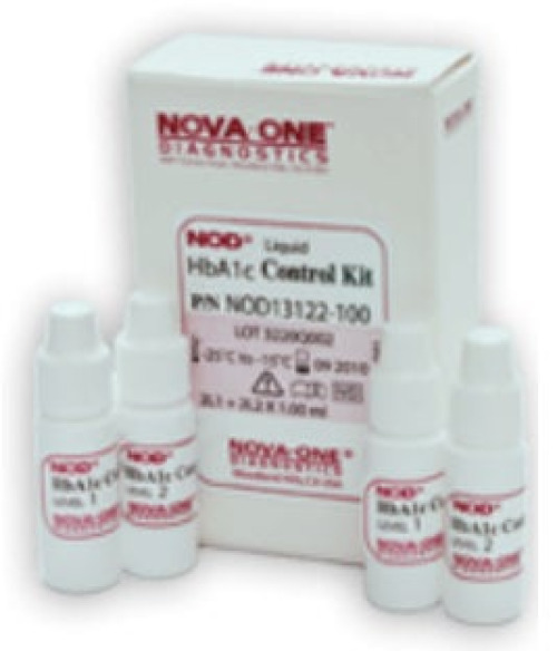 Fisher Scientific - NC9804969 Diabetes Management Test Control Set Nova-one™ Hemoglobin A1c (HbA1c) 2 Levels 4 X 1 mL