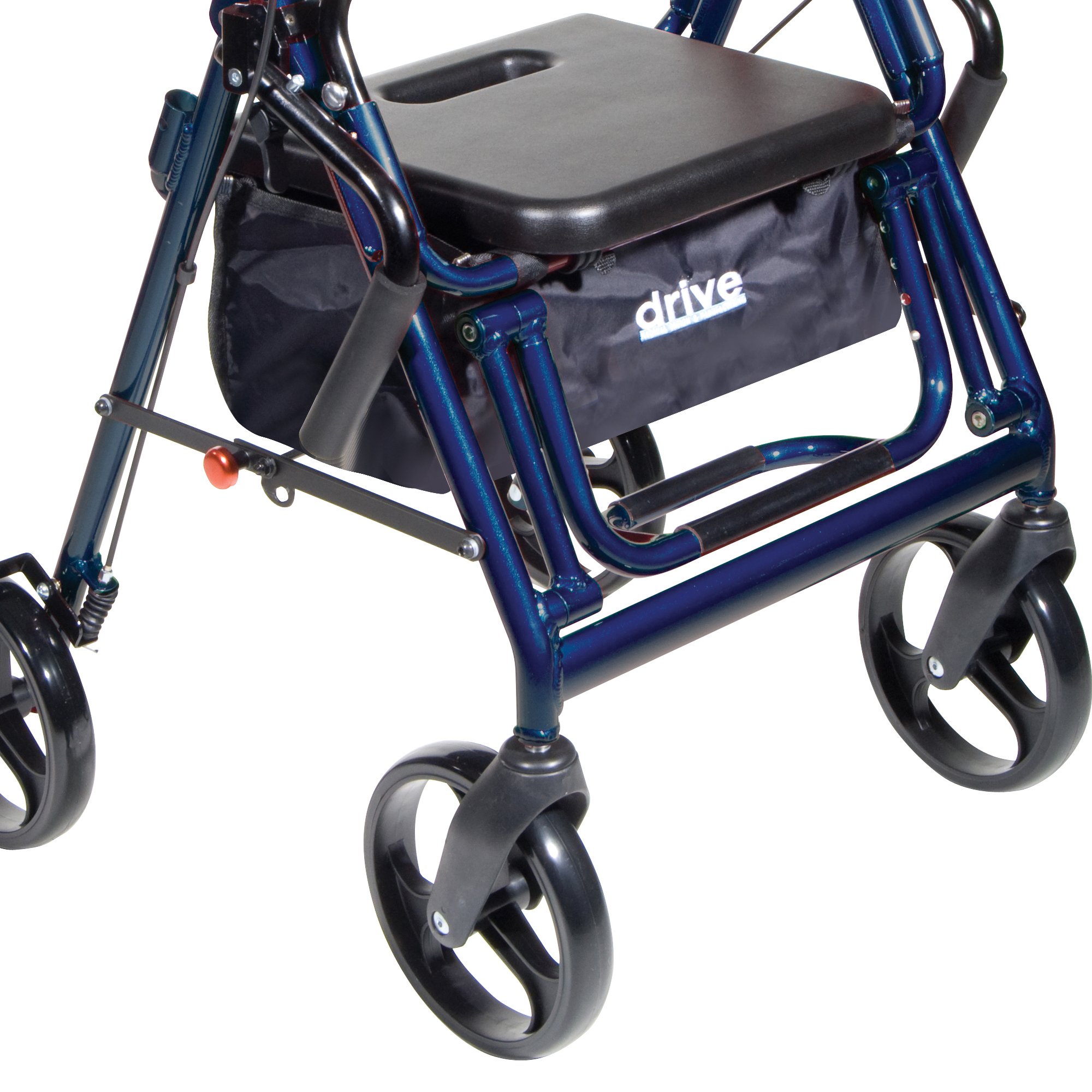 Drive DeVilbiss Healthcare 795B - drive™ Duet Four Wheel Rollator, Blue - 1/Case