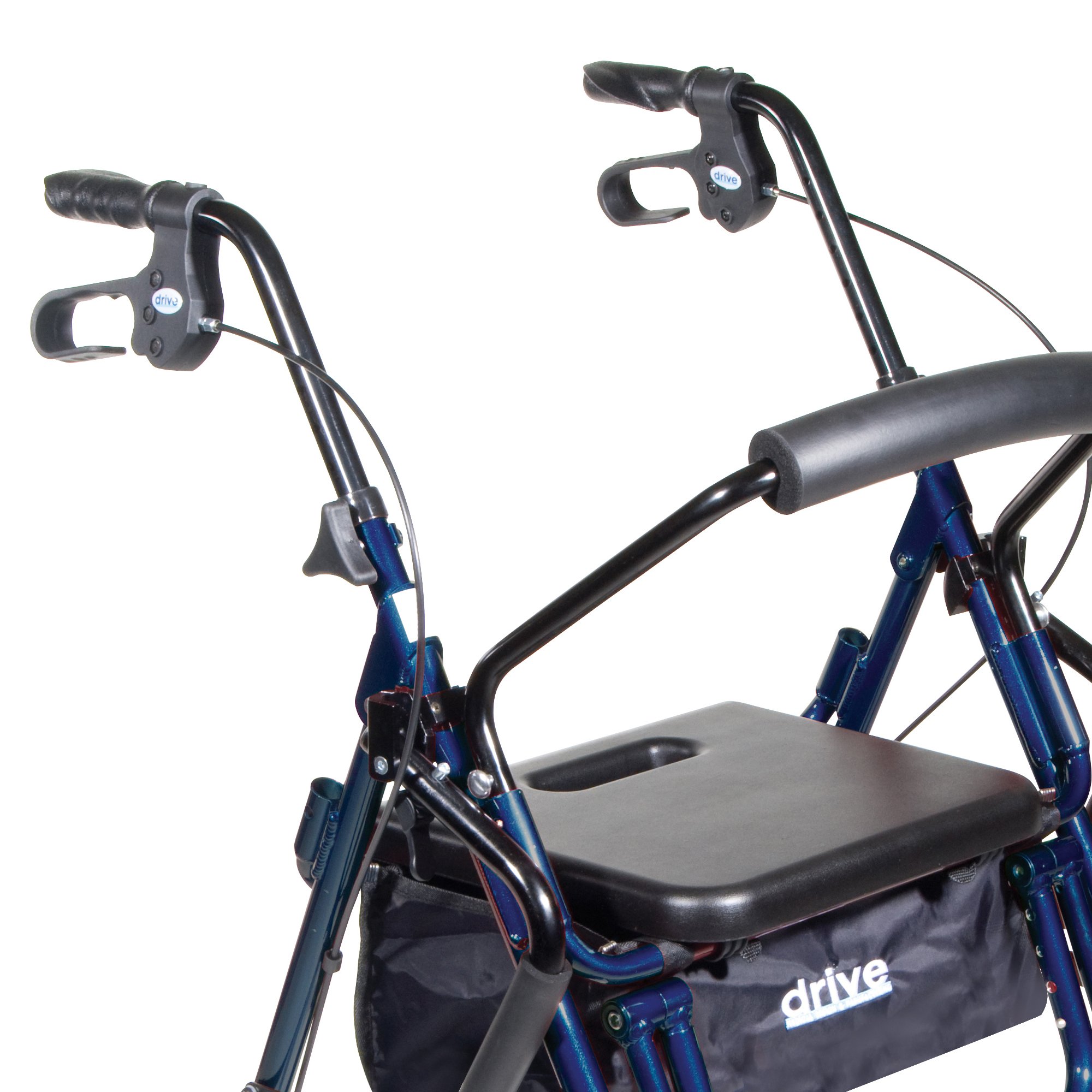 Drive DeVilbiss Healthcare 795B - drive™ Duet Four Wheel Rollator, Blue - 1/Case
