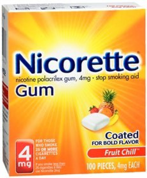 Haleon US Services Inc - 00135024202 Nicorette Nicotine Polacrilex Gum 4 mg Fruit Chill