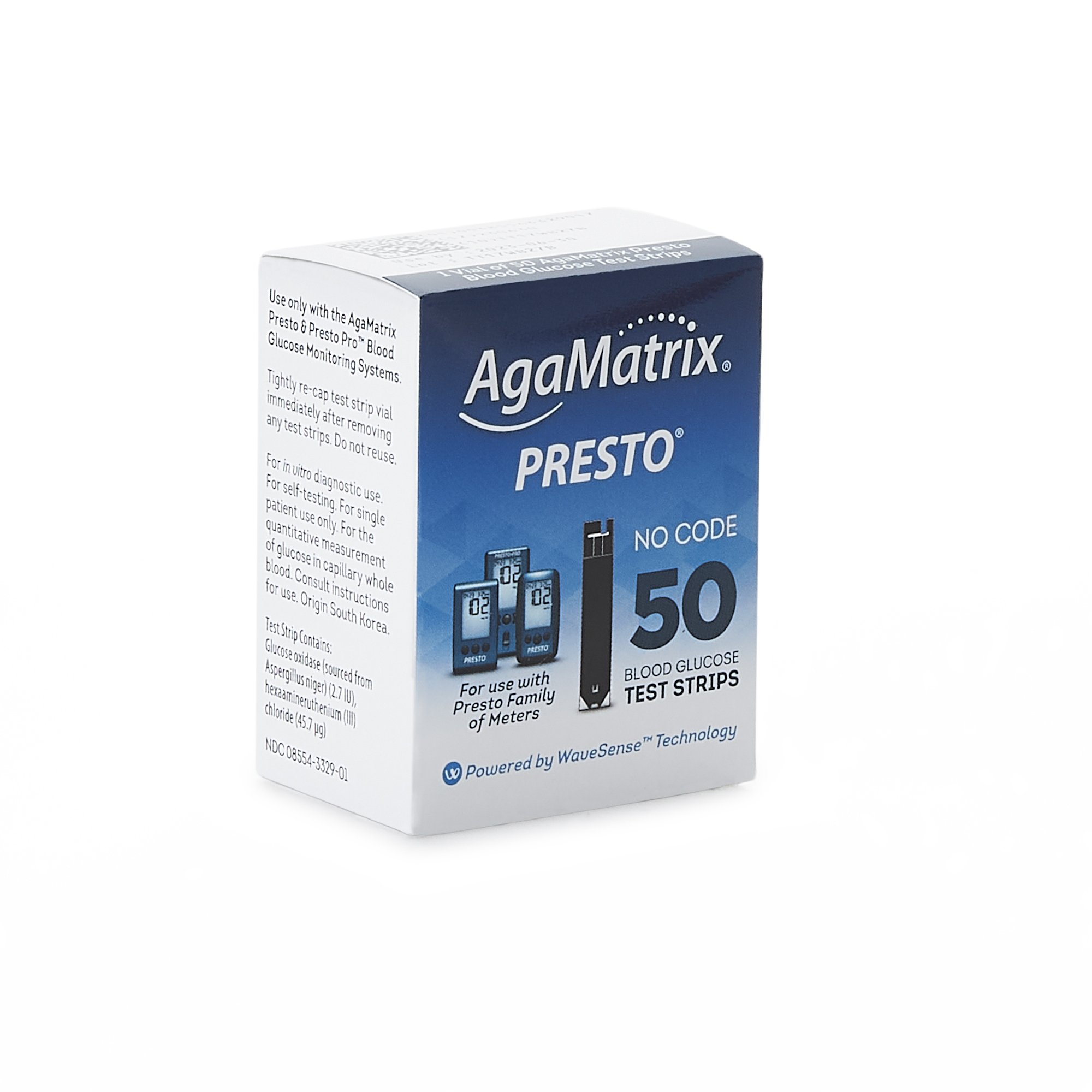 Agamatrix - 8000-03329 Wavesense® Presto® Blood Glucose Test Strips