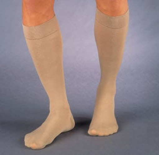 Alimed - 2970005618 Compression Socks Jobst® Relief Thigh High X-Large Beige Closed Toe