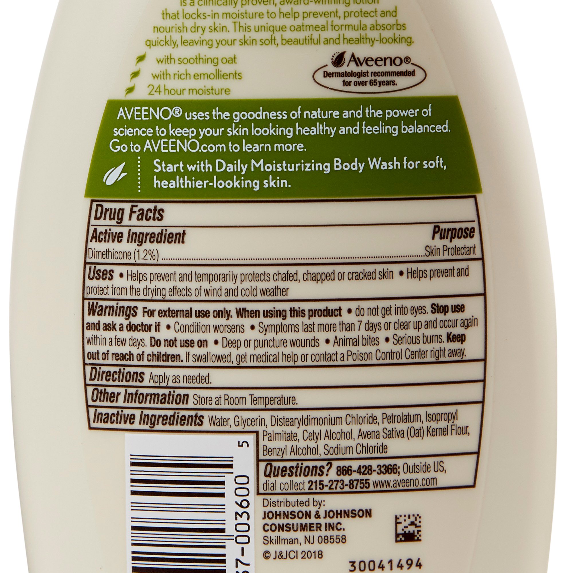 Kenvue Brands LLC - 100360000 Aveeno® Daily Moisturizing Body Lotion