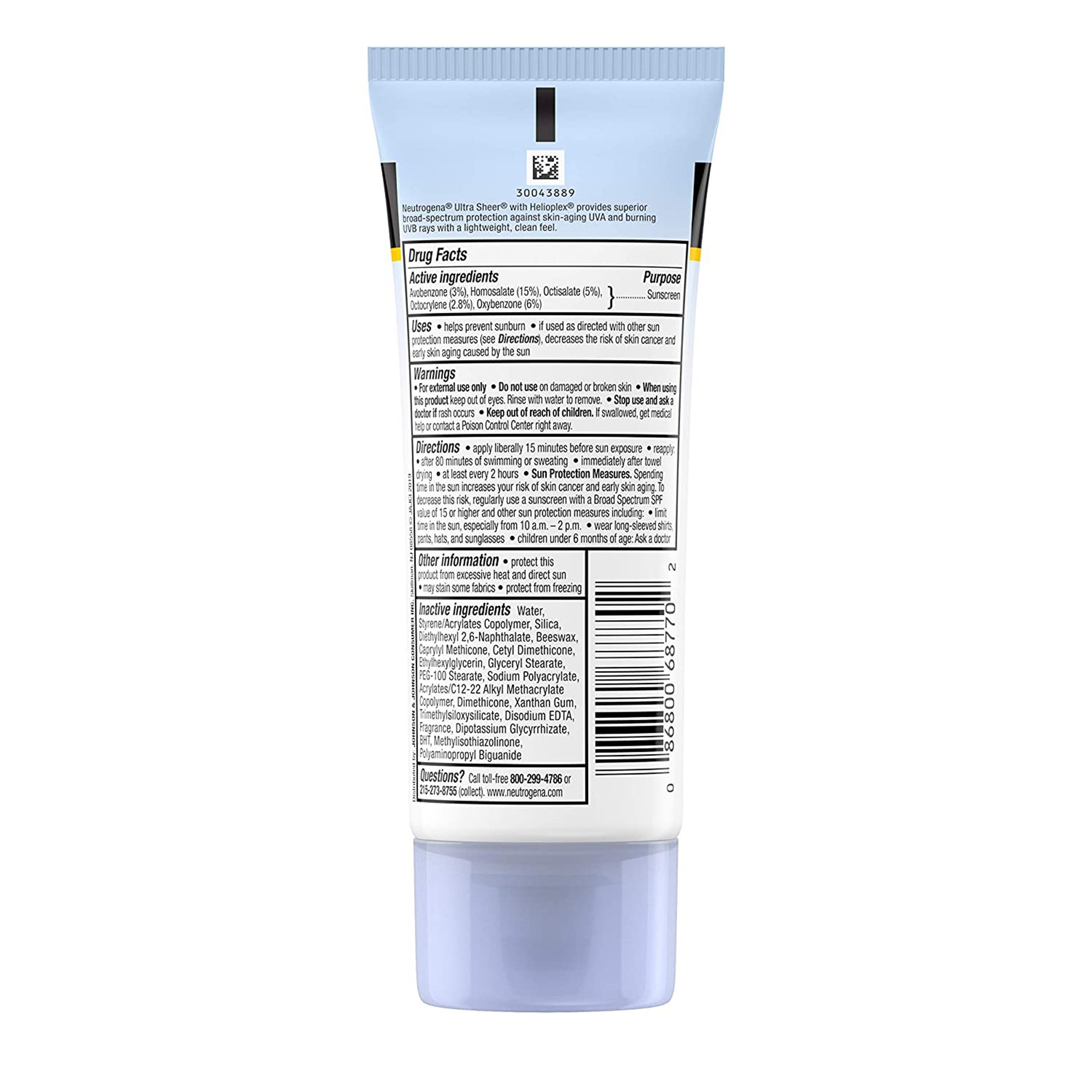 Kenvue Brands LLC - 686877000 Neutrogena® Ultra Sheer Dry-touch Sunscreen SPF 70
