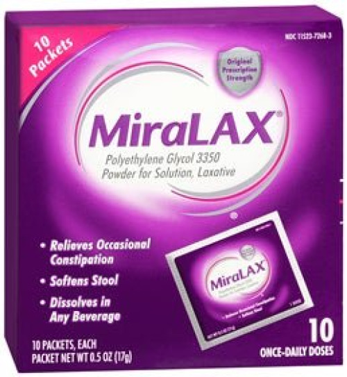 Bayer - 11523726803 MiraLAX® Polyethylene Glycol 3350 Laxative