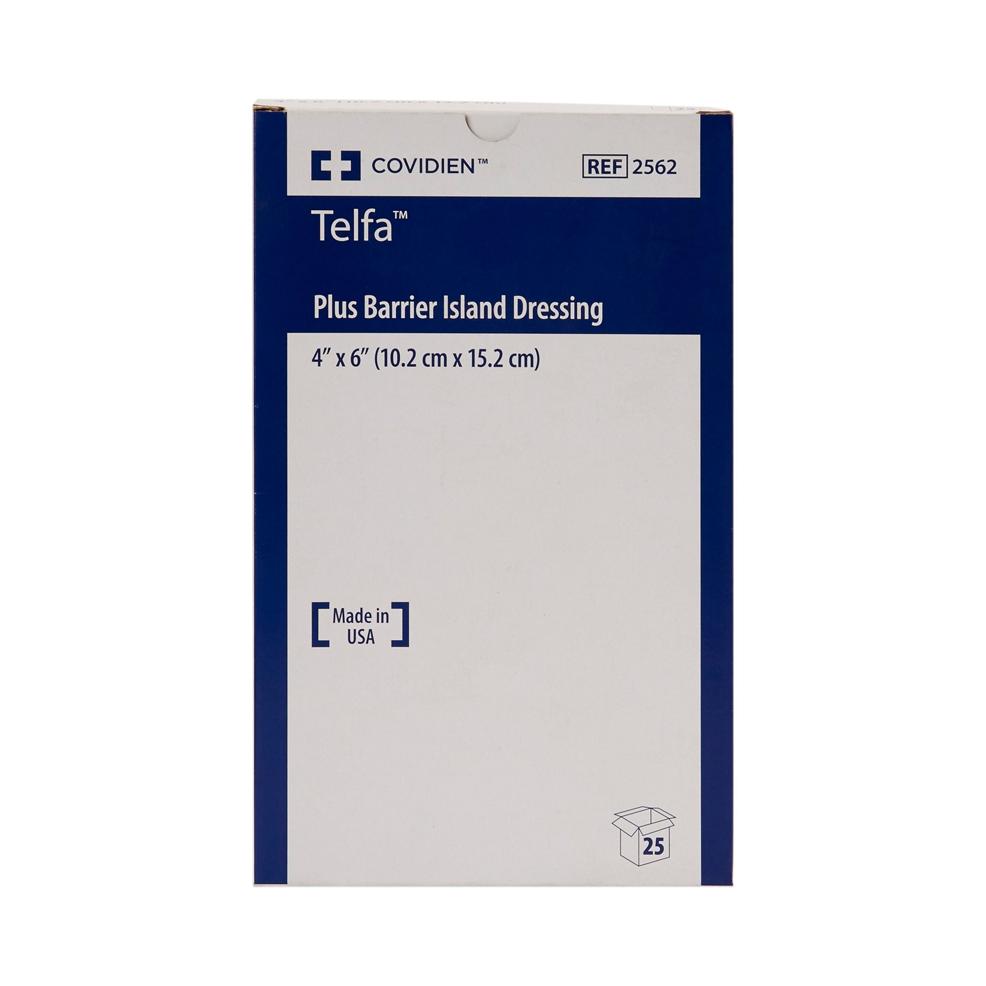 Cardinal - 2562 Island Dressing Telfa™ Plus 4 X 6 Inch Rectangle Sterile
