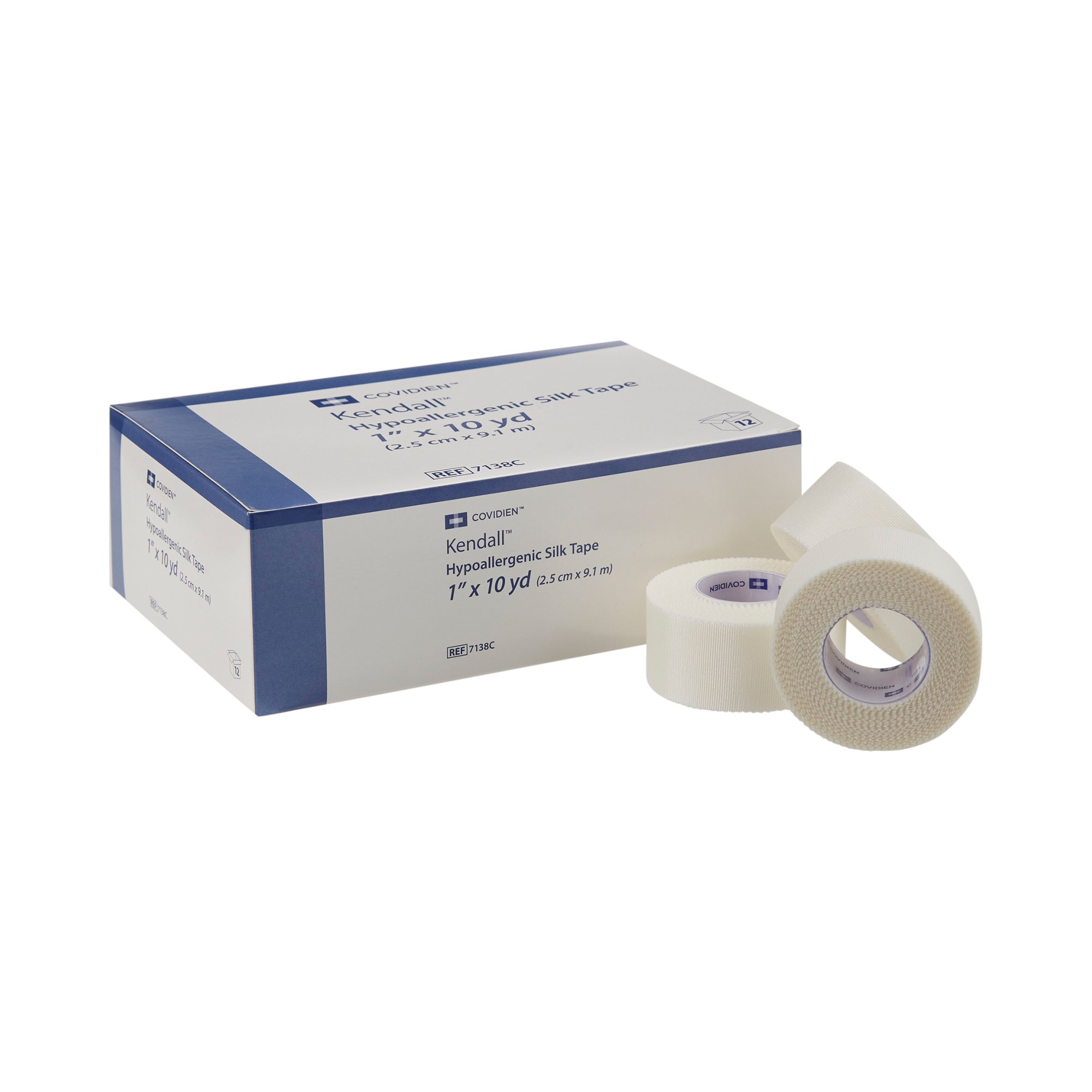 Cardinal - 7138C Kendall™ Hypoallergenic Silk-Like Cloth Medical Tape