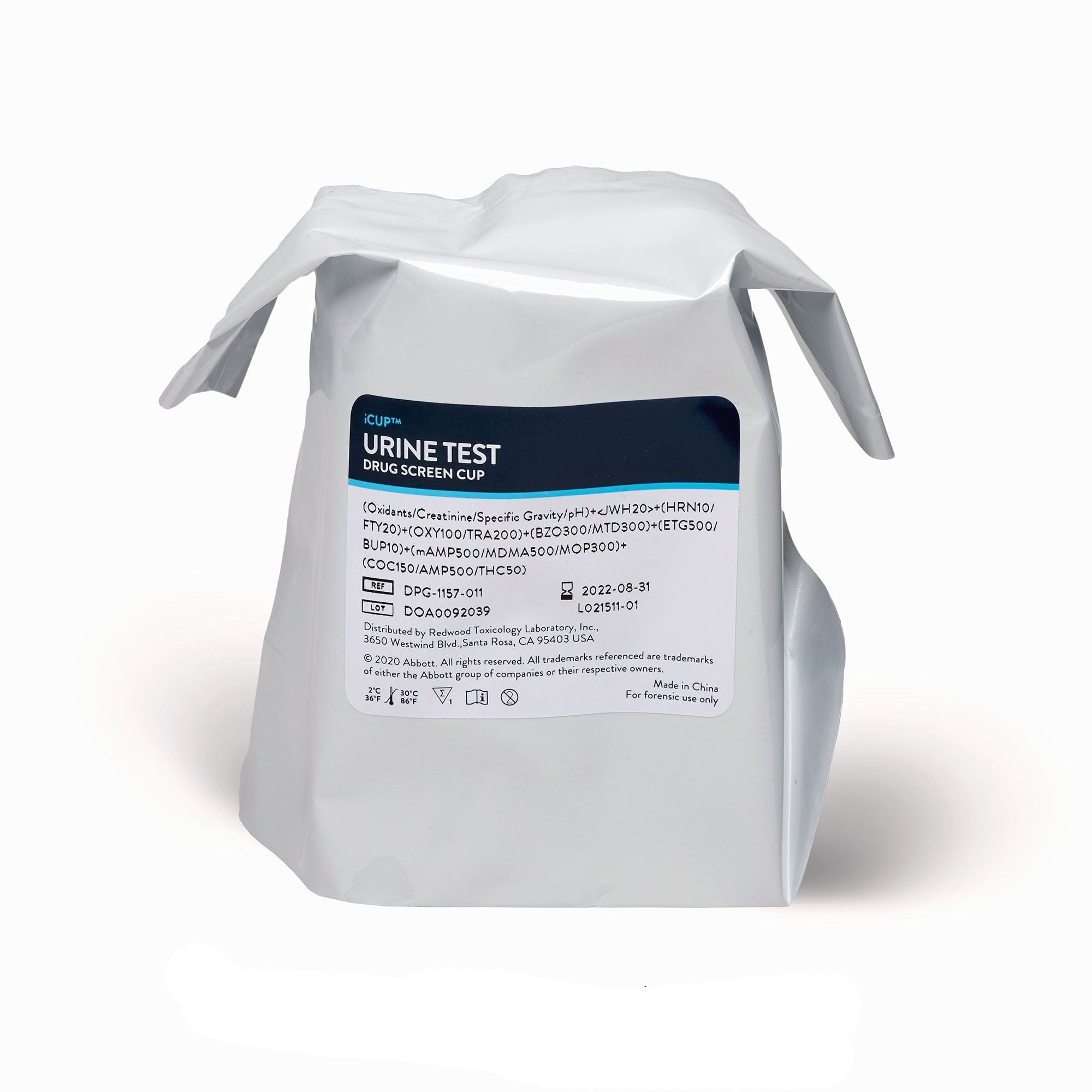 Abbott Rapid Dx North America LLC - I-DOA-177-031 Drugs of Abuse Test Kit iCup® AMP, COC, mAMP/MET, MDMA, OPI, PCP, THC 25 Tests CLIA Non-Waived