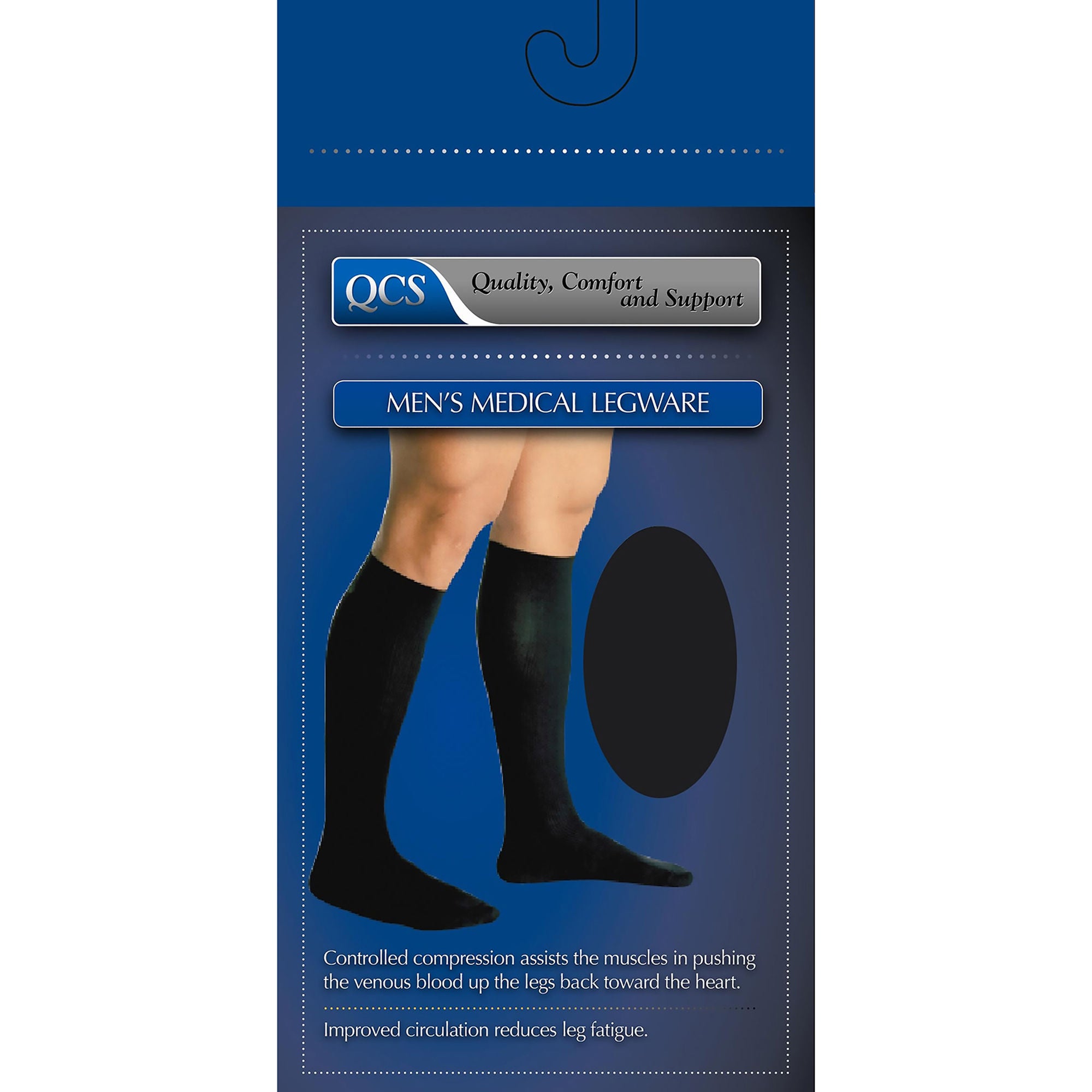Scott Specialties - 1652 BLA M-L Compression Socks Loving Comfort® Knee High Medium / Large Black Closed Toe