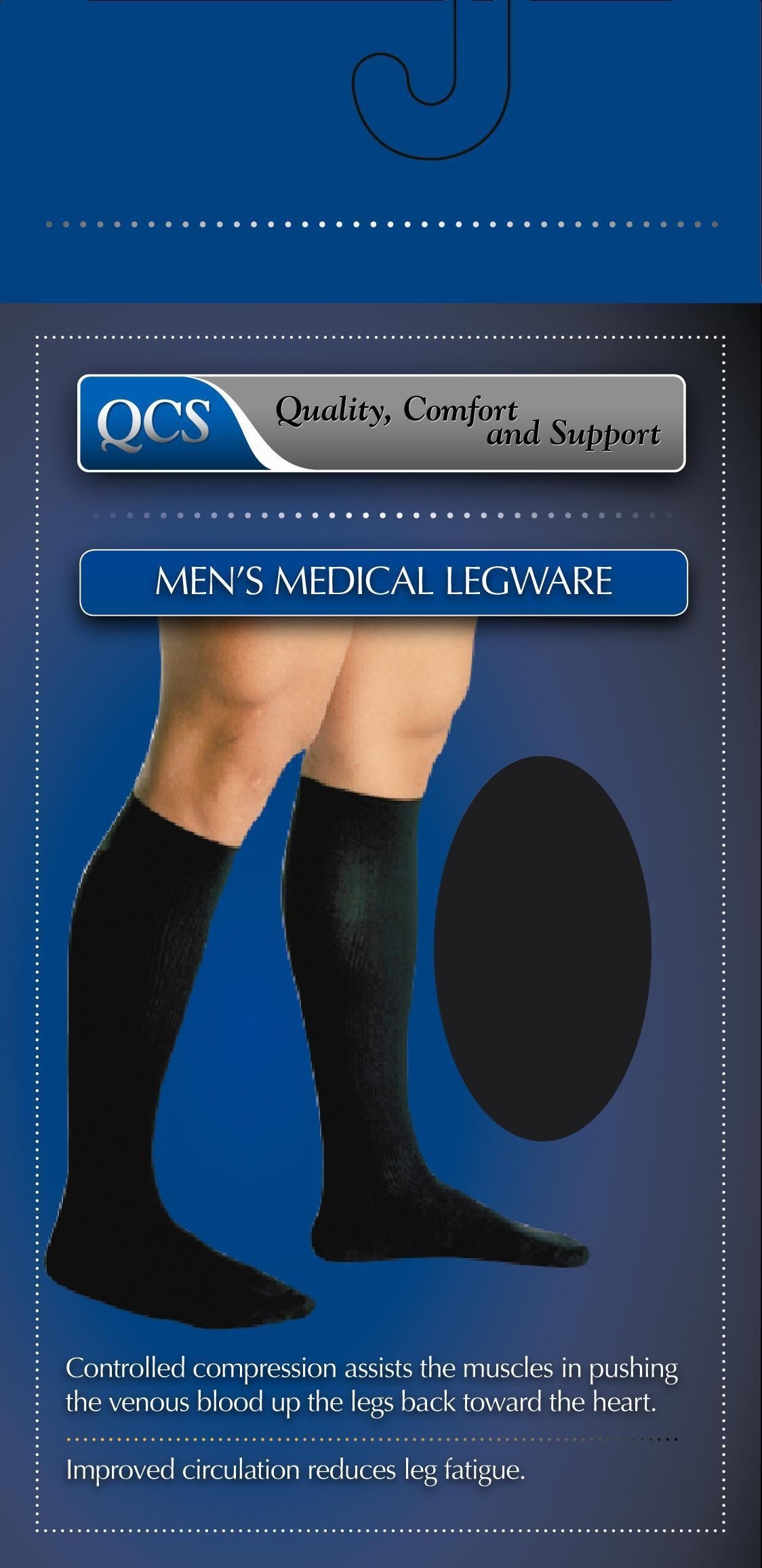 Scott Specialties - 1662 BLA MD Compression Socks Loving Comfort® Knee High Medium Black Closed Toe