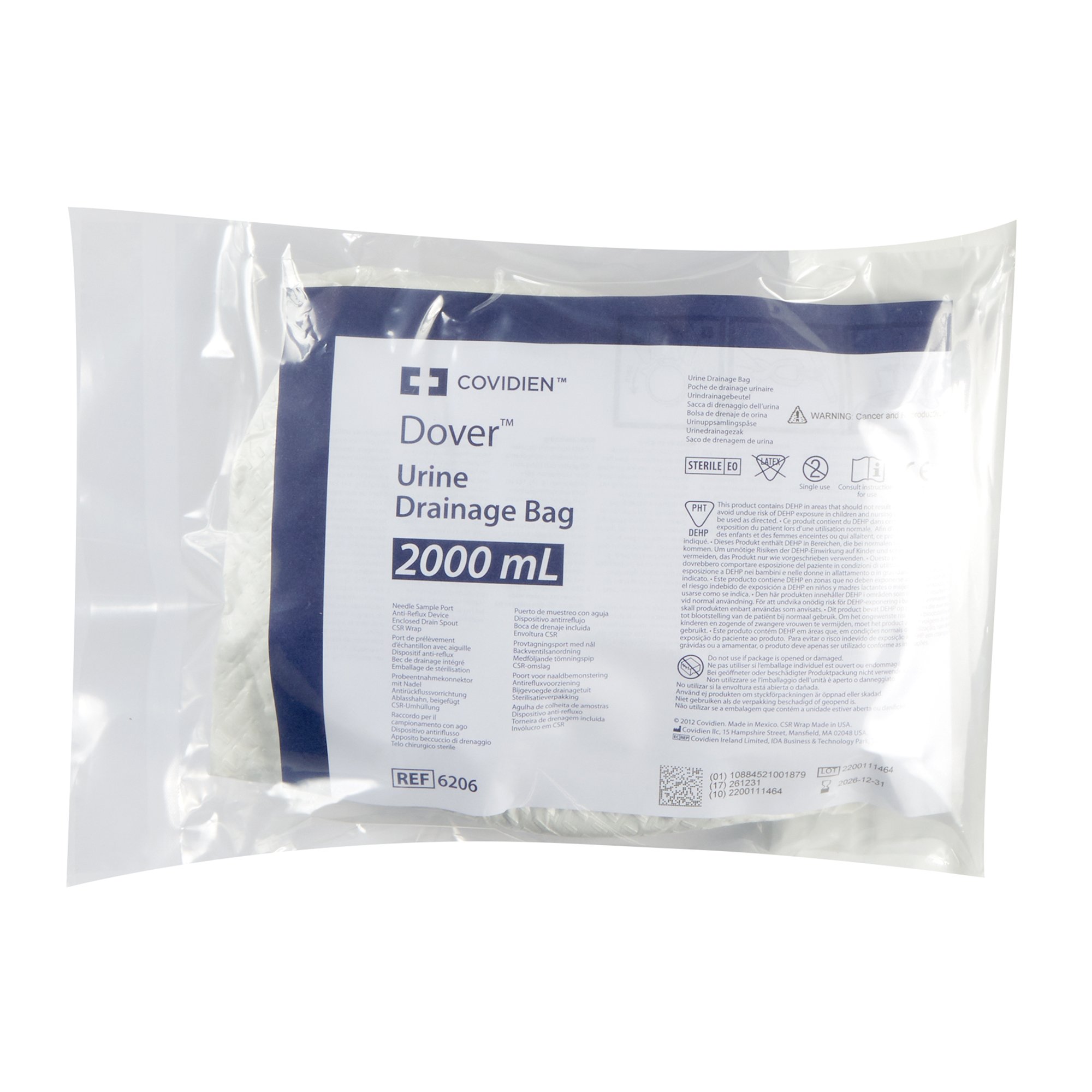 Cardinal - 6206 Dover™ Urinary Drainage Bag