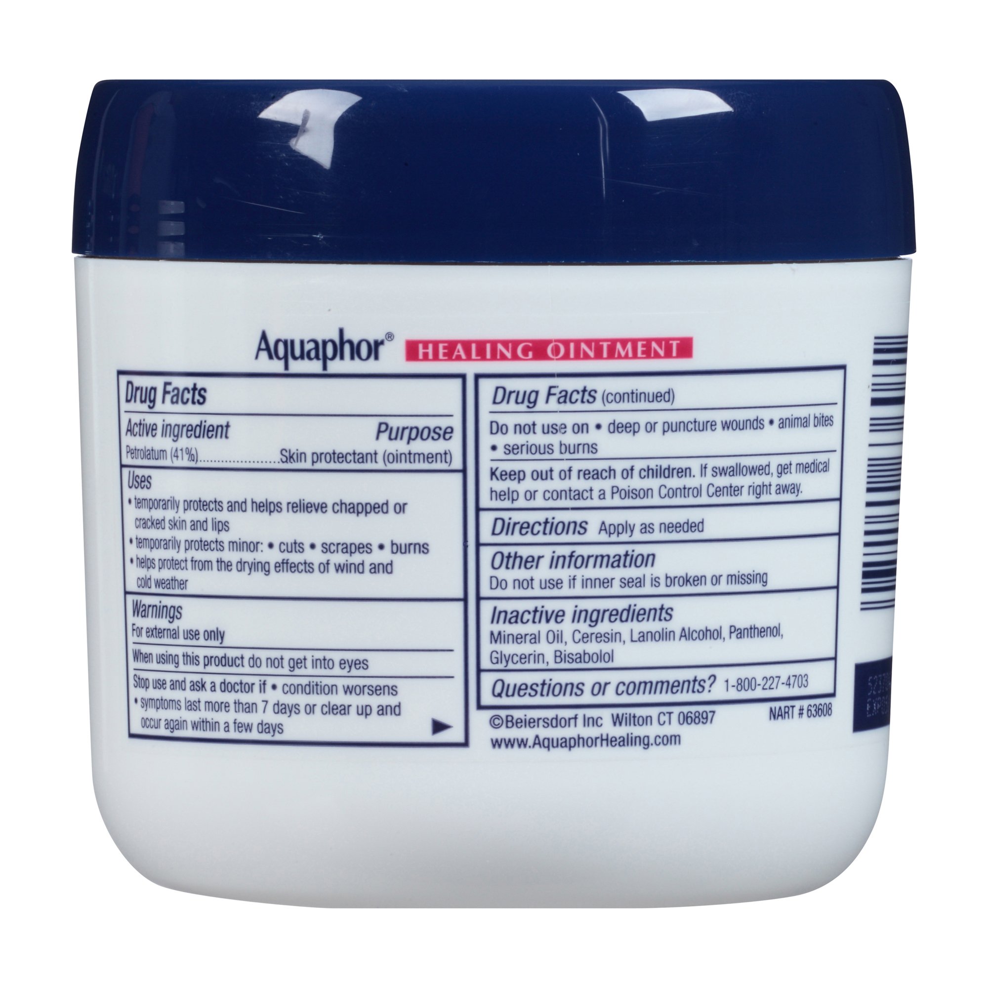 Beiersdorf - 01035610113 Aquaphor® Advanced Therapy Healing Moisturizer Ointment