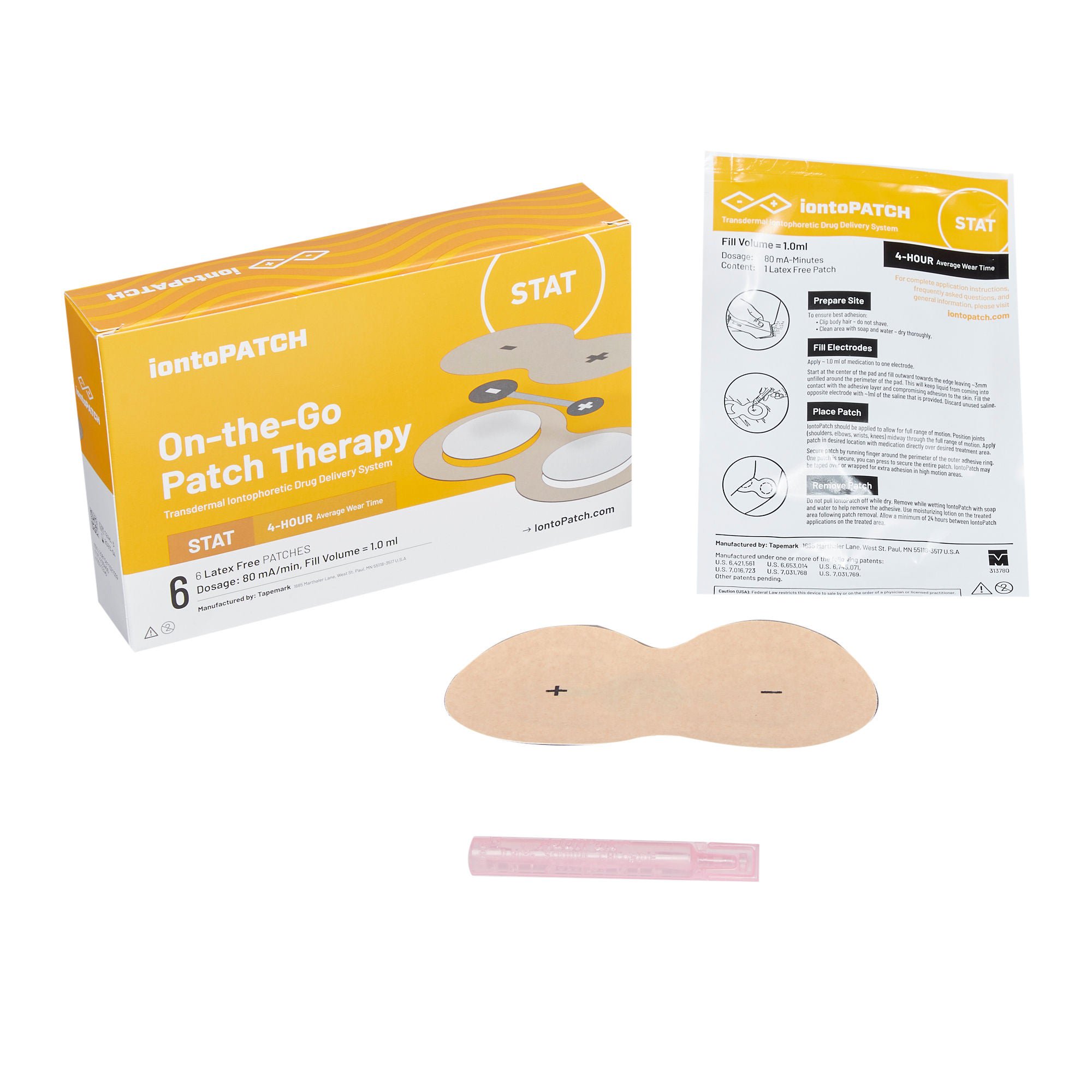 Performance Health - 081376573 Iontophoresis Patch IontoPatch® STAT 1.2 to 1.6 cc Fill Volume 6/Pk