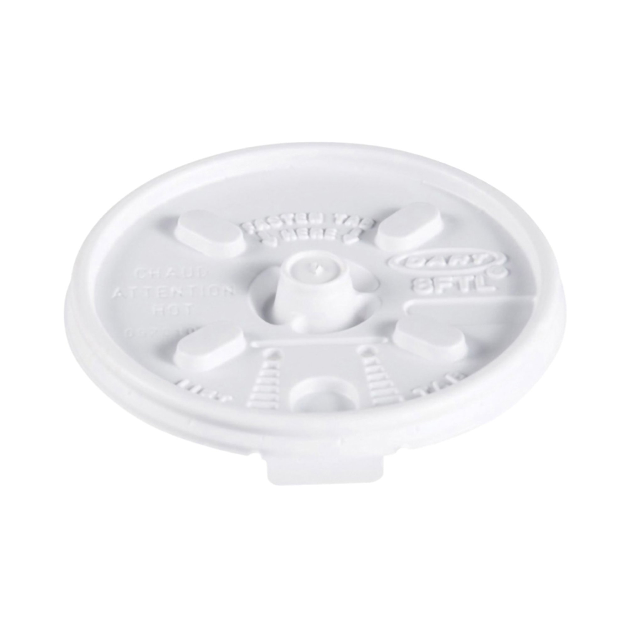 RJ Schinner Co - 8FTL Dart® Lock & Lift Drinking Cup Lid for 8-ounce Cups