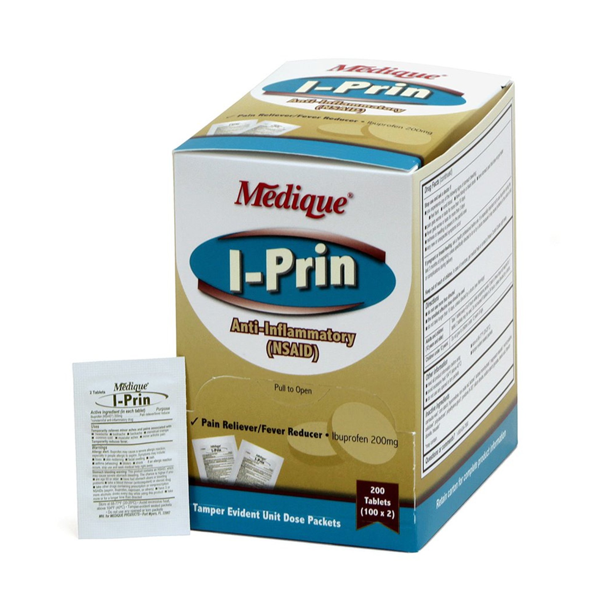 Medique Products - 10047 I-Prin Ibuprofen Pain Relief