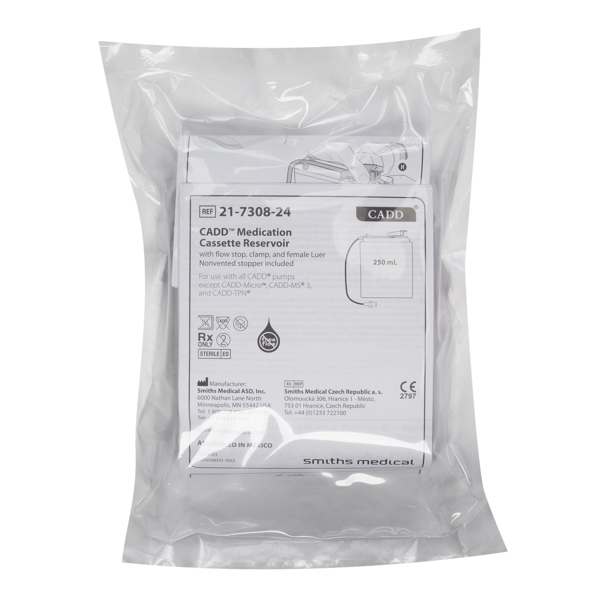 Cadd Medication Cassette Reservoir 21-7308-24 by ICU Medical FKA Smiths Medical