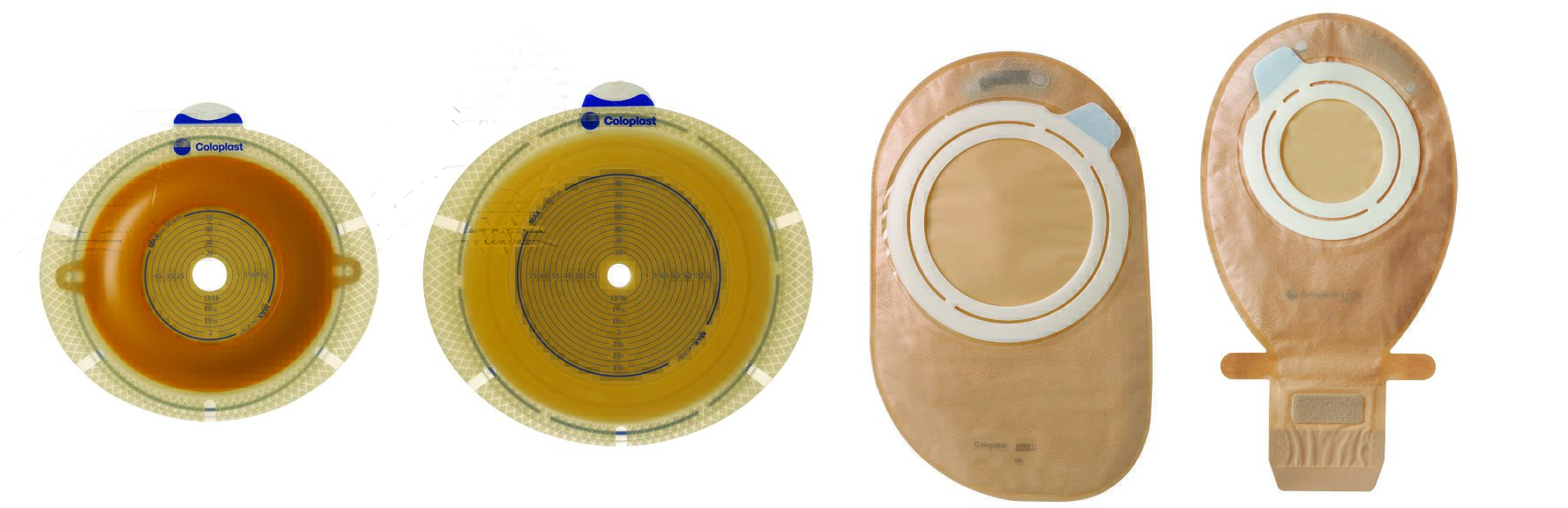 Coloplast 10917 - SenSura® Flex 2-Piece Closed End Transparent Ostomy Pouch, Yellow Match - 30/Box
