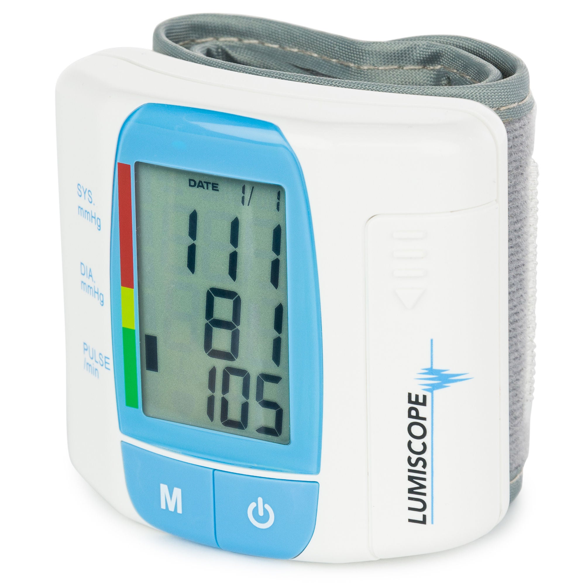 Graham-Field - 1143 Home Automatic Digital Blood Pressure Monitor Lumiscope® One Size Fits Most Cuff Wrist Nylon Cuff Mobile
