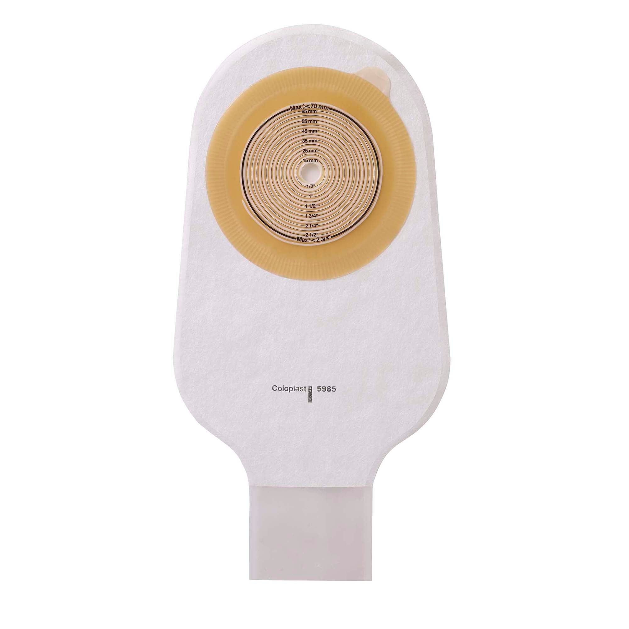 Coloplast - 12660 Assura® Flat One-Piece Transparent Ostomy Pouch, Cut to Fit Stomas 10 – 70 mm