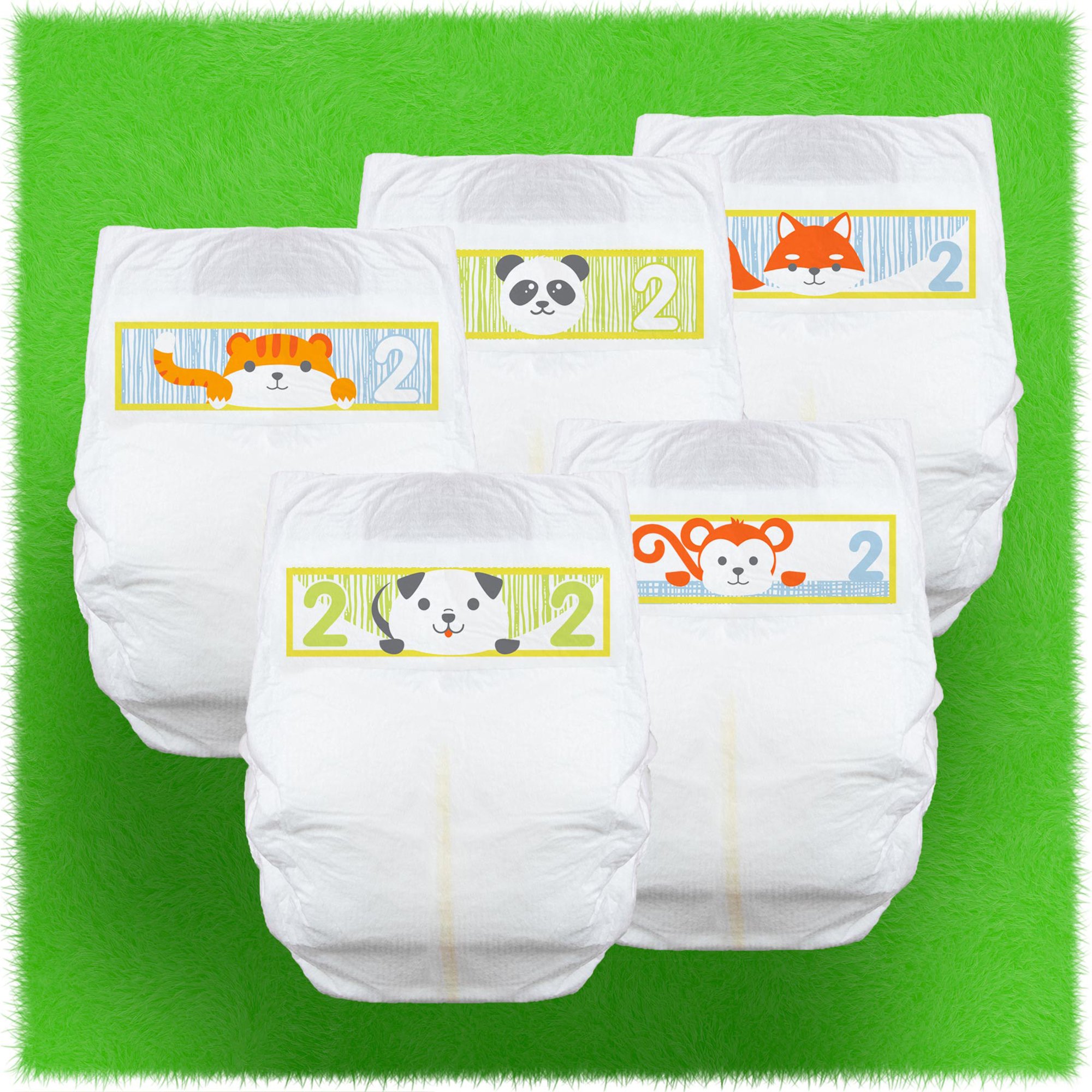 First Quality Products LLC CR2001 - Cuties® Premium Diaper, Size 2 - 1/Pack, 4/Case