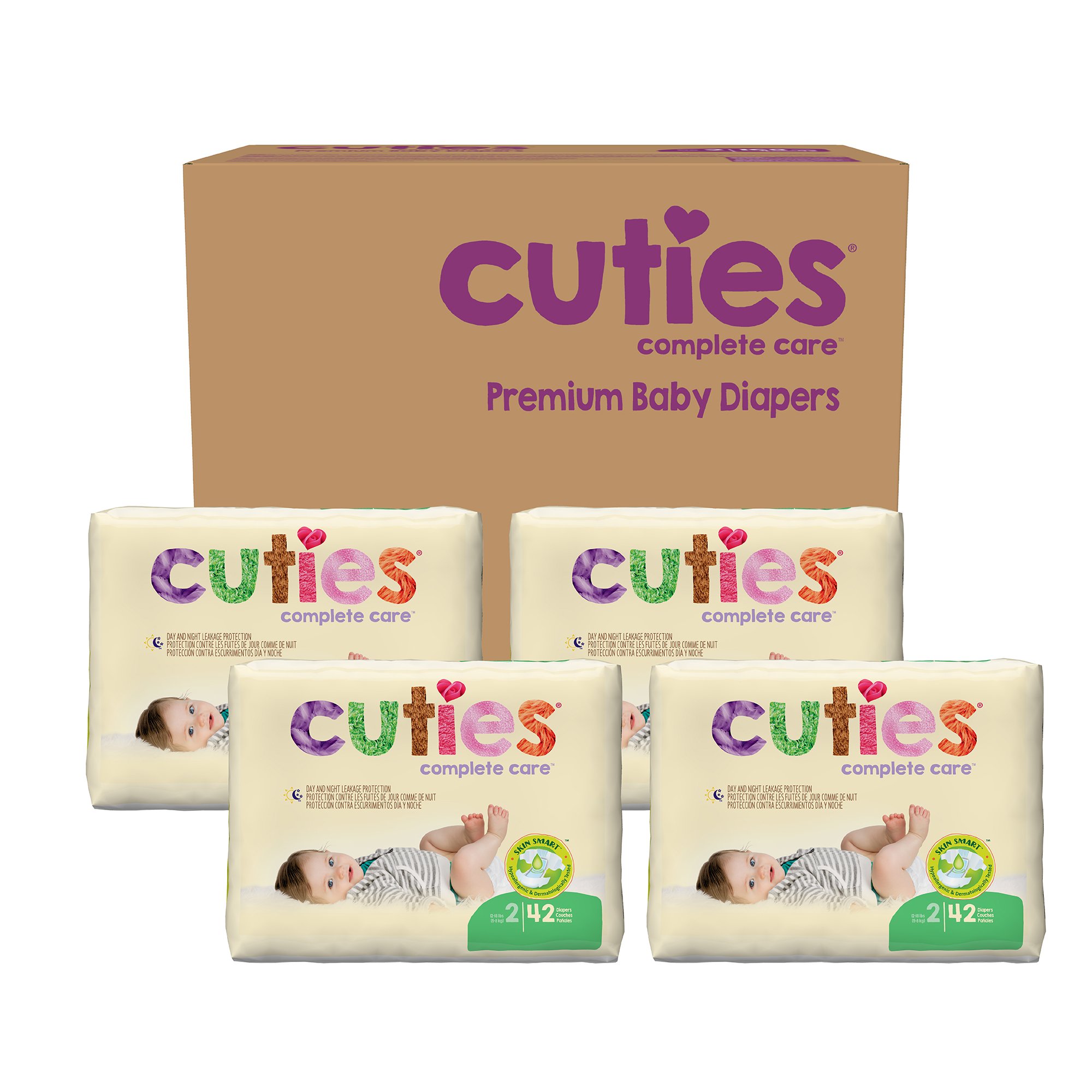 First Quality Products LLC CR2001 - Cuties® Premium Diaper, Size 2 - 1/Pack, 4/Case