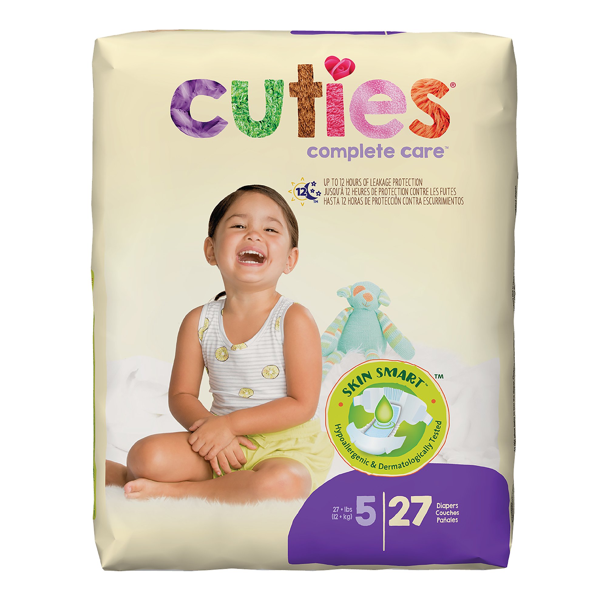 First Quality Products LLC CR5001 - Cuties® Premium Diaper, Size 5 - 1/Pack, 4/Case