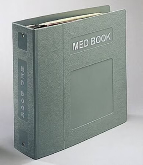First Healthcare Products - M115400-26 Binder First Healthcare 3 Ring Hunter Green 400 Sheets Side Opening