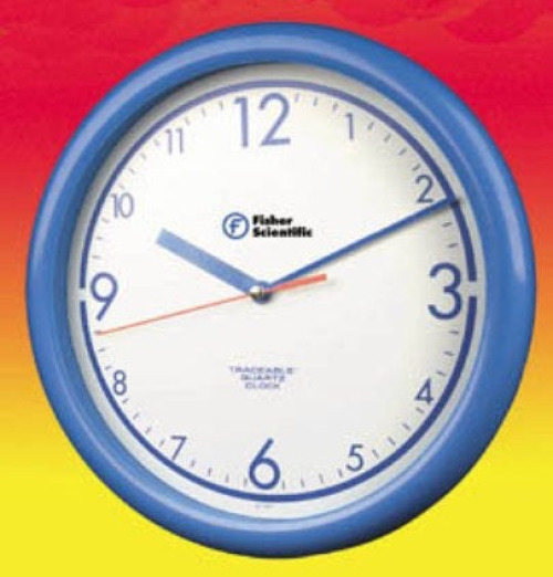 Fisher Anatomical - 0666420 Wall Mount Clock Traceable® 10 W X 1 D Inch Analog Display Battery Powered