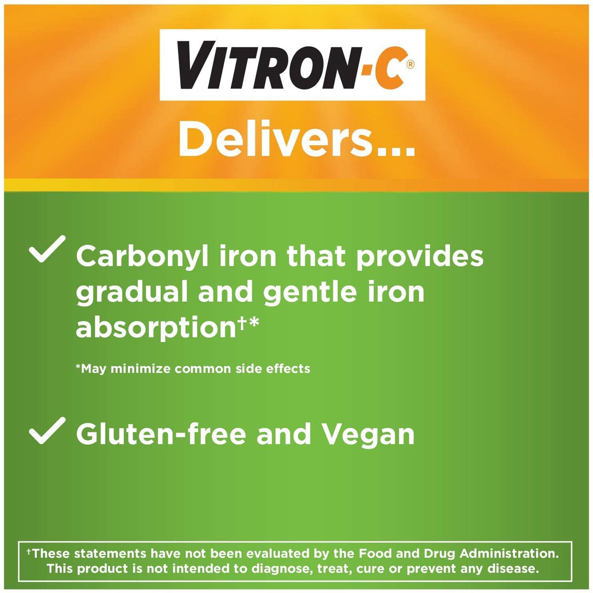 Emerson Healthcare 63736012301 - Vitron-C® Ascorbic Acid / Iron Supplement - 1/Bottle