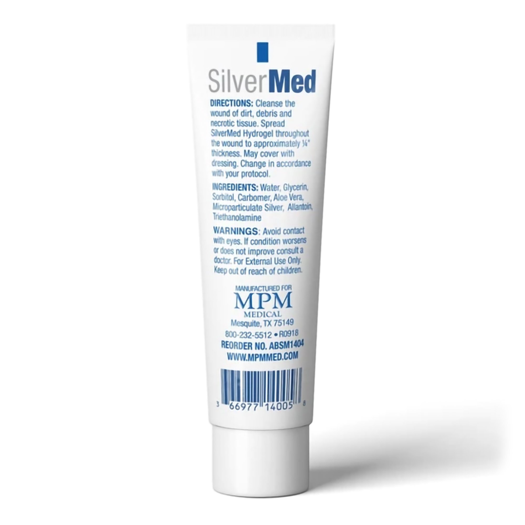 MPM Medical ABSM1404 - Silver Med Hydrogel Dressing, ½ oz. - 1/Each