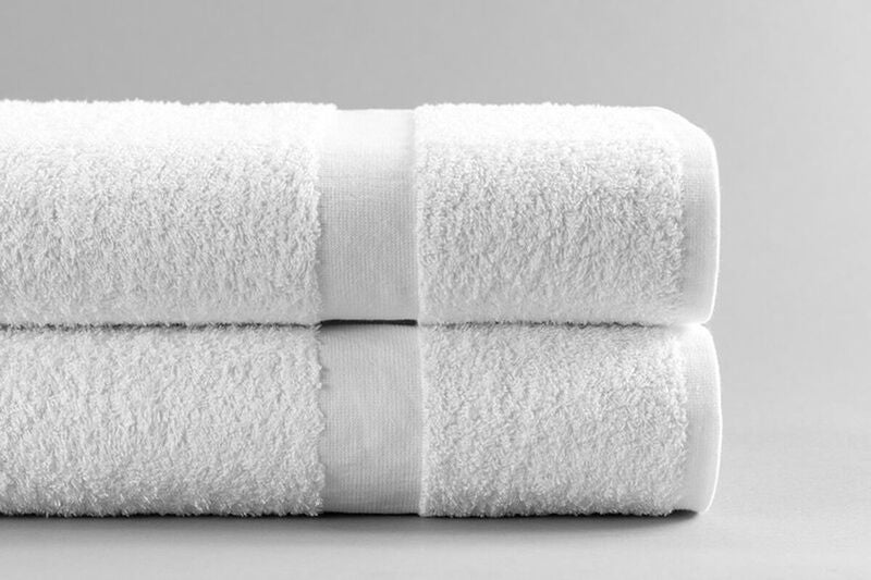 Standard Textile - 40148400 Bath Towel 24 X 50 Inch Cotton 86% / Polyester 14% Terry Cloth White Reusable