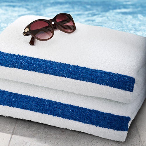 Standard Textile - 40976100 Pool Towel 20 X 40 Inch White Stripe