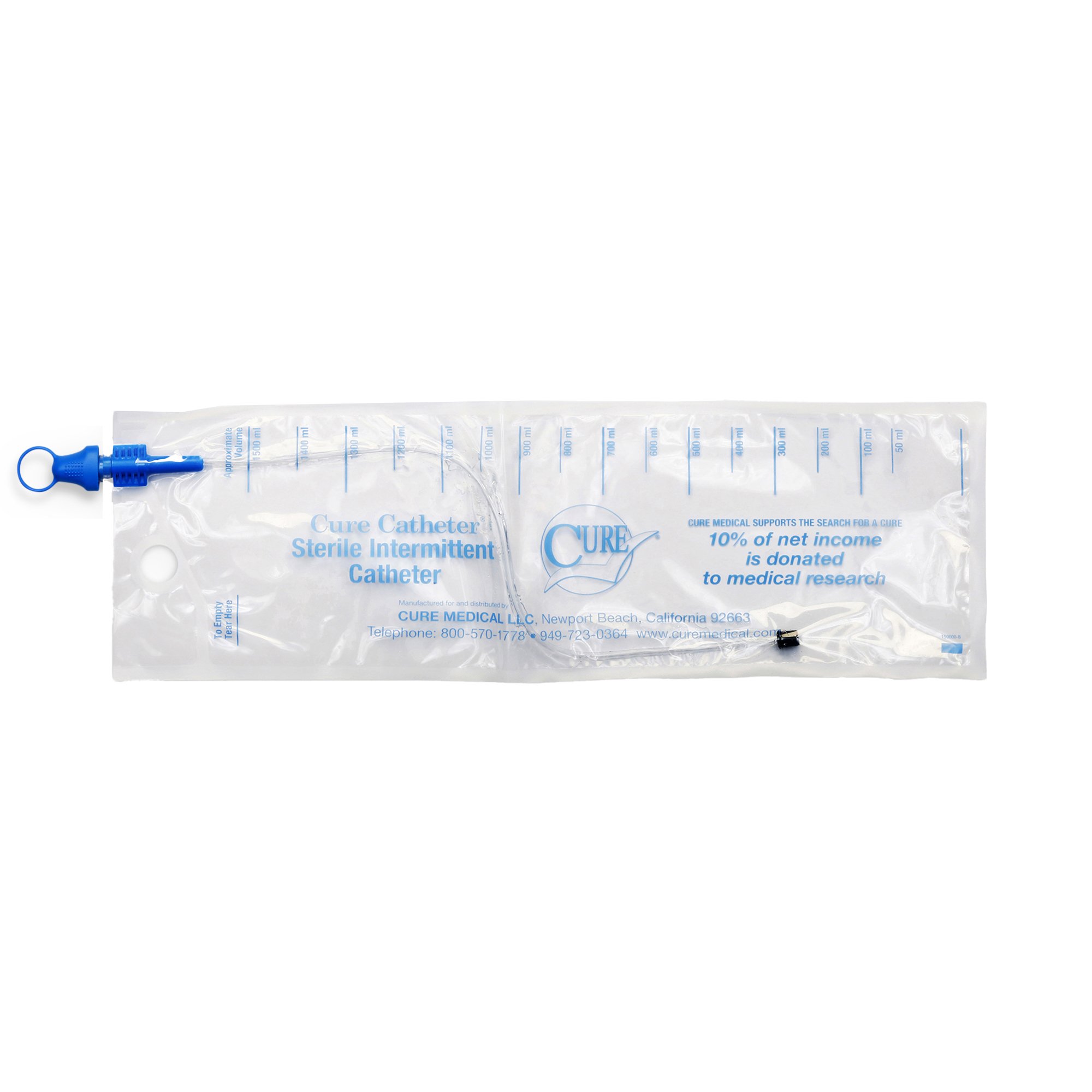 ConvaTec CS10 - Cure Catheter™ Intermittent Catheter Kit, 10 Fr. - 1/Each, 100/Case