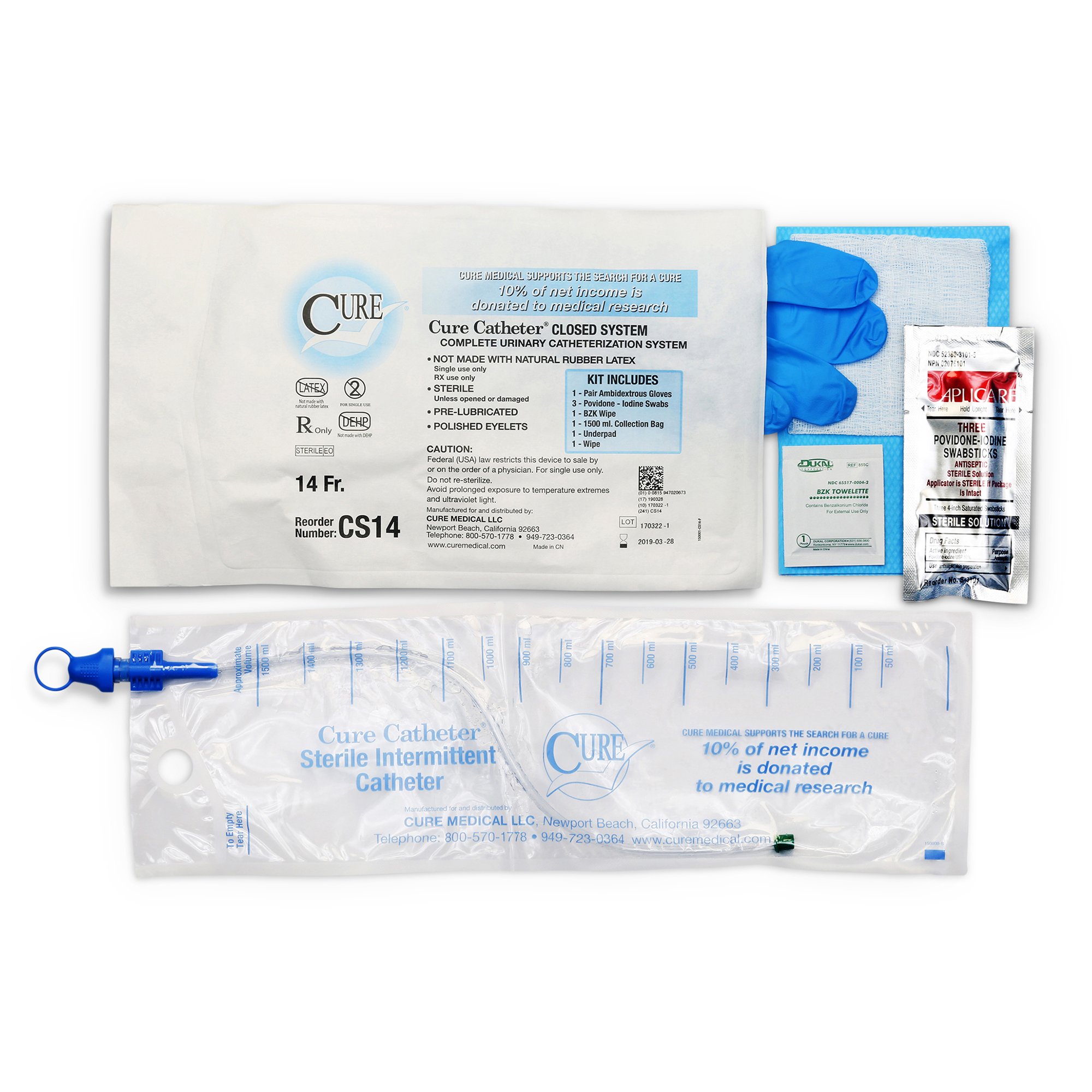 ConvaTec - CS14 Cure Catheter™ Intermittent Catheter Kit